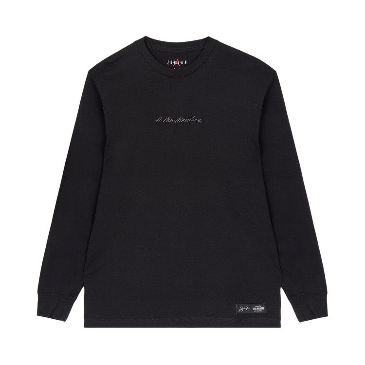 Air Jordan x A Ma Maniére Long-Sleeve T-Shirt 'Black/Medium Ash'