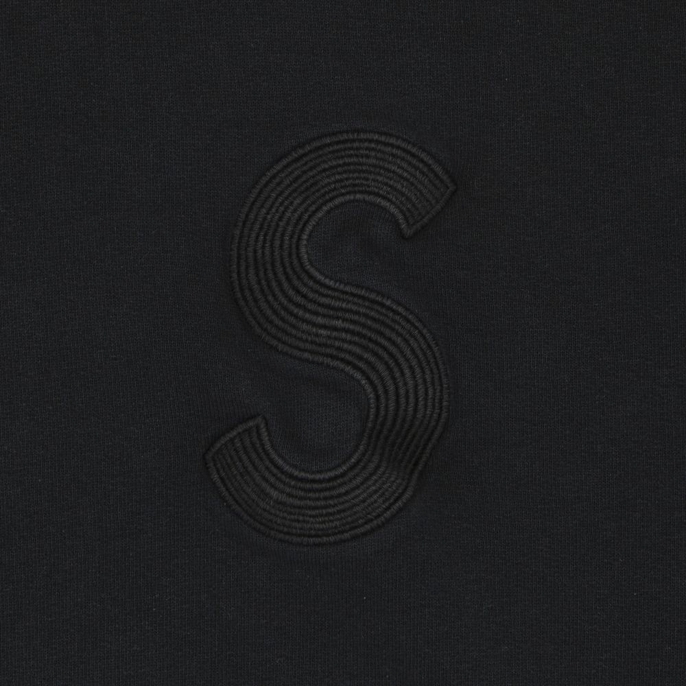 Supreme Overdyed S Logo Hooded Sweatshirt 'Black'