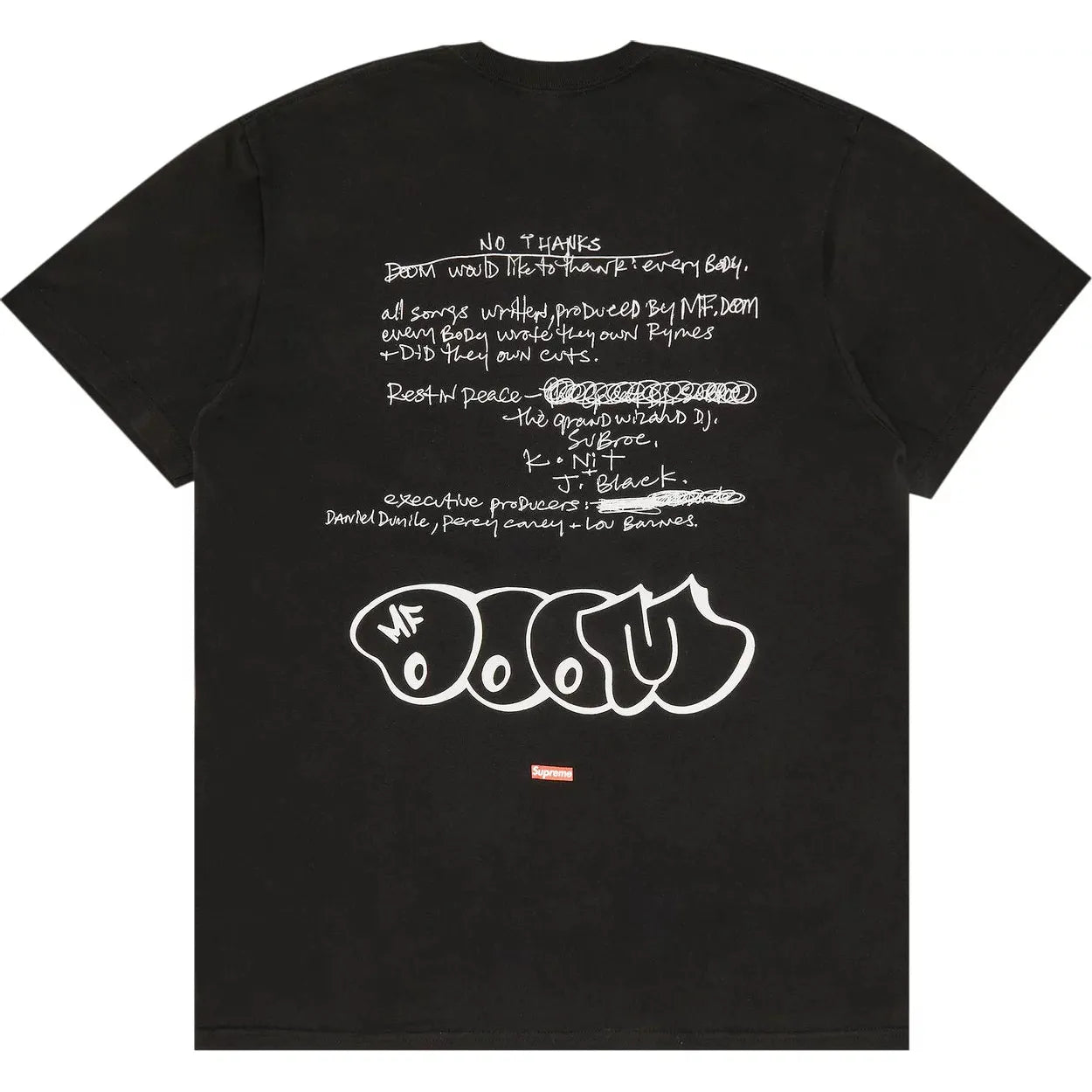 Supreme MF DOOM Tee 'Black'