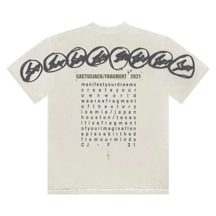 Cactus Jack by Travis Scott For Fragment Manifest Tee 'White'