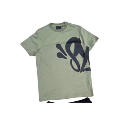 Syna World Logo T-Shirt - Khaki/Black
