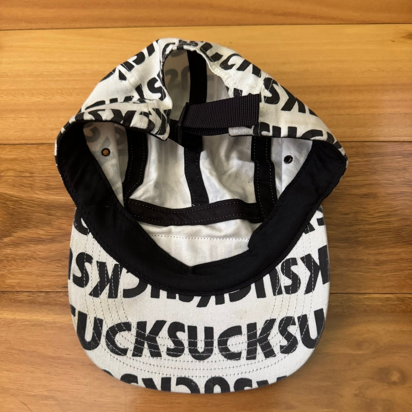 Supreme Suck Camp Cap White FW16