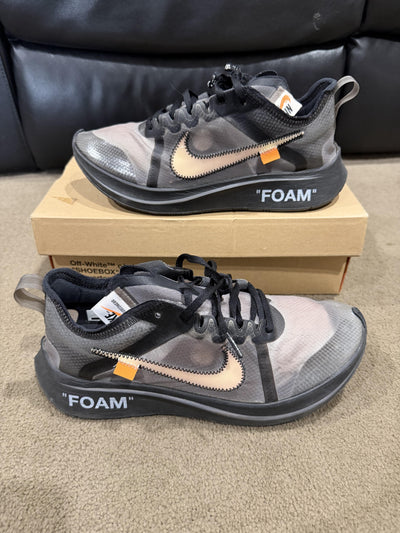 Off White Nike Zoom Fly Black Silver