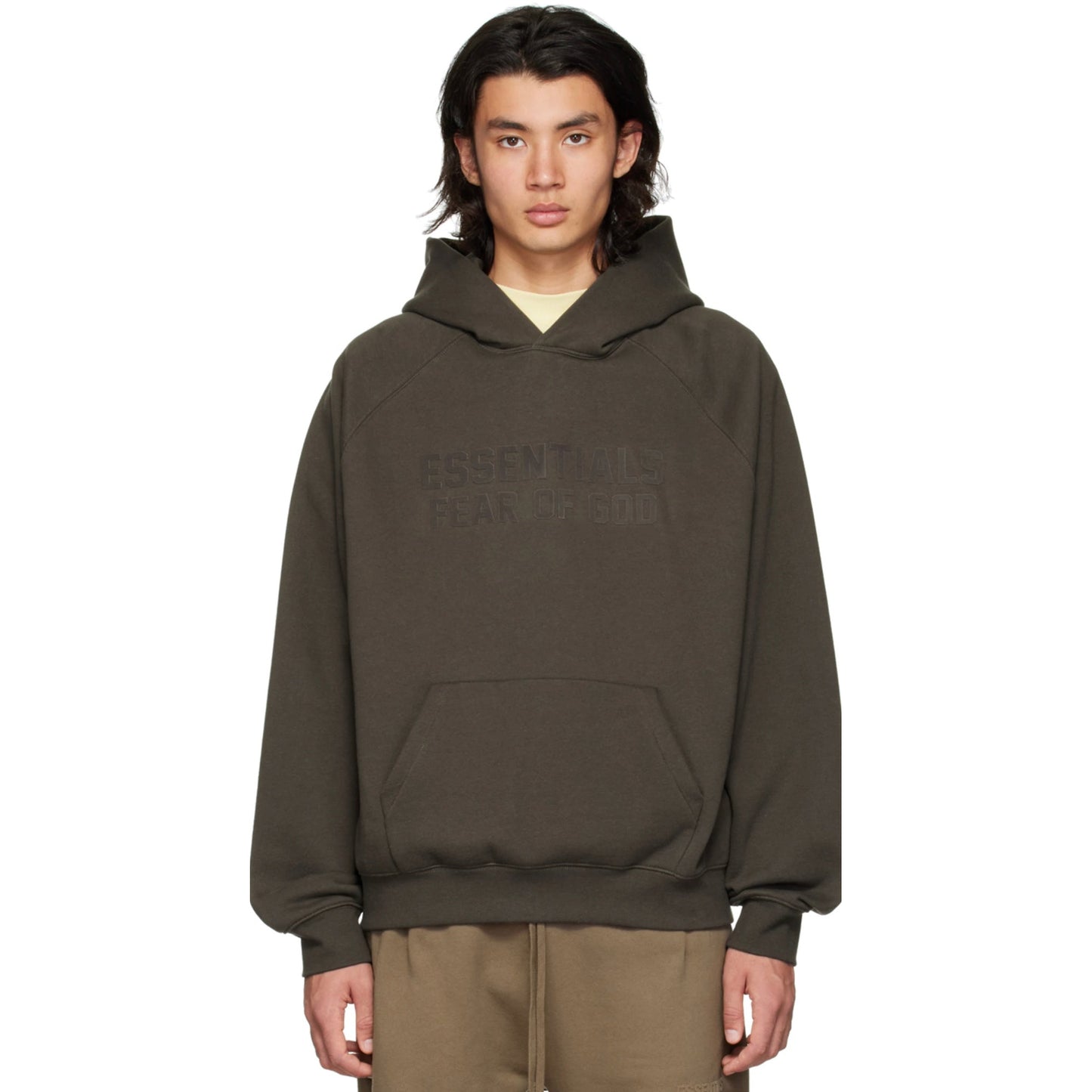 Fear of God Essentials Pullover Hoodie 'Off Black'