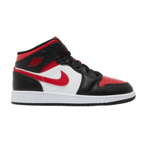 Air Jordan 1 Mid GS Black Fire Red