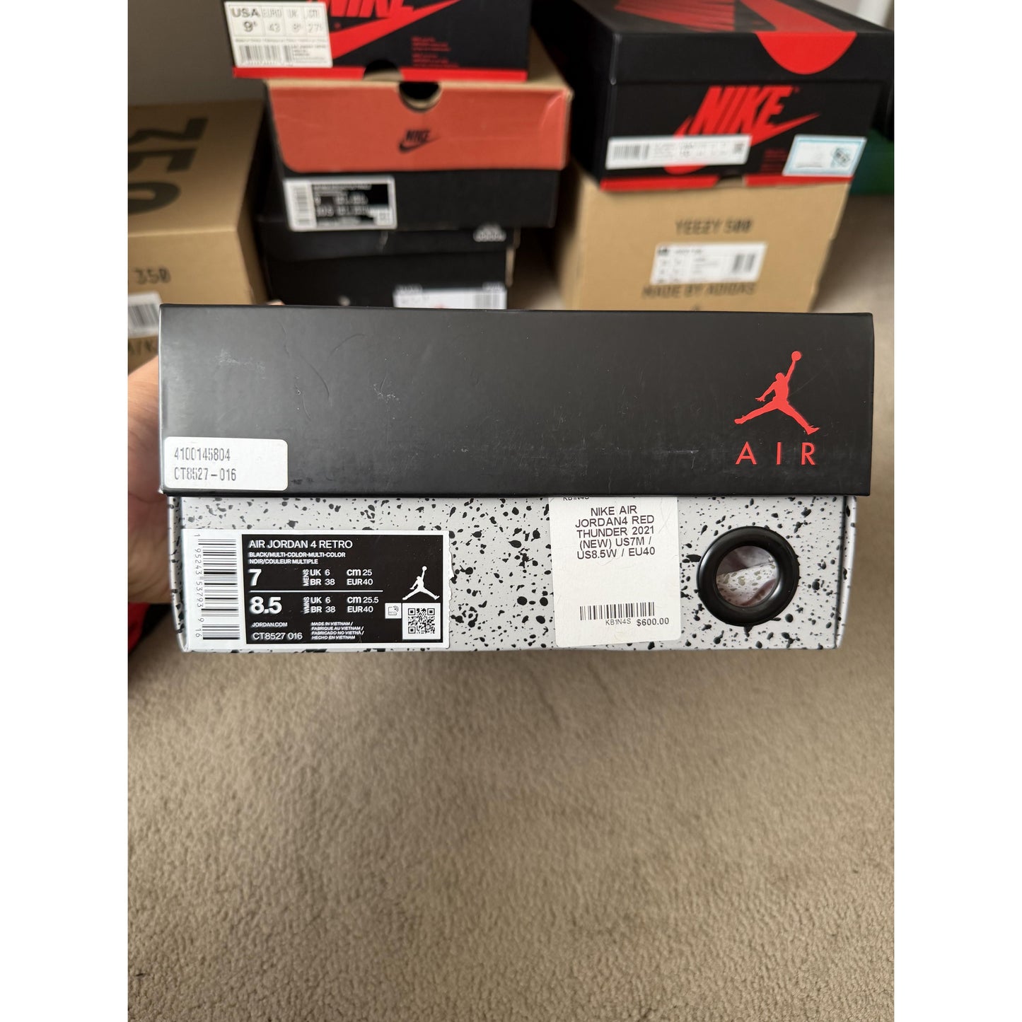 Jordan 4 Retro Red Thunder