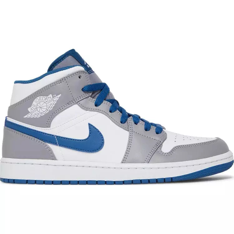 Air Jordan 1 Mid 'Cement True Blue'