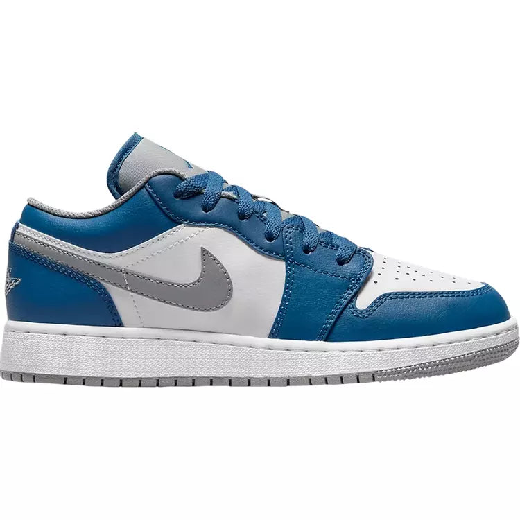 Air Jordan 1 Low GS 'True Blue Cement'
