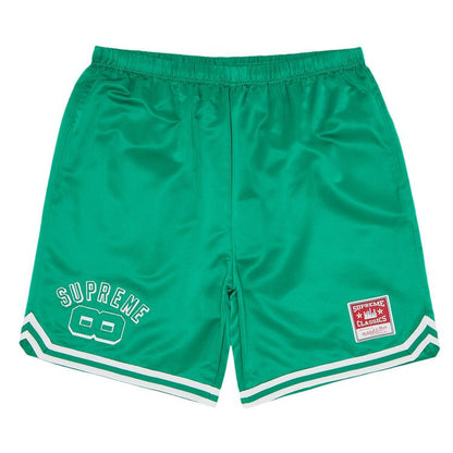 Supreme x Mitchell & Ness Satin Basketball Short 'Green'