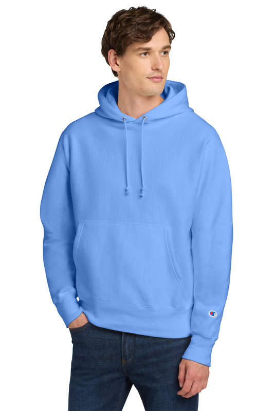 Champion Reverse Weave Hooded Sweatshirt Light Blue