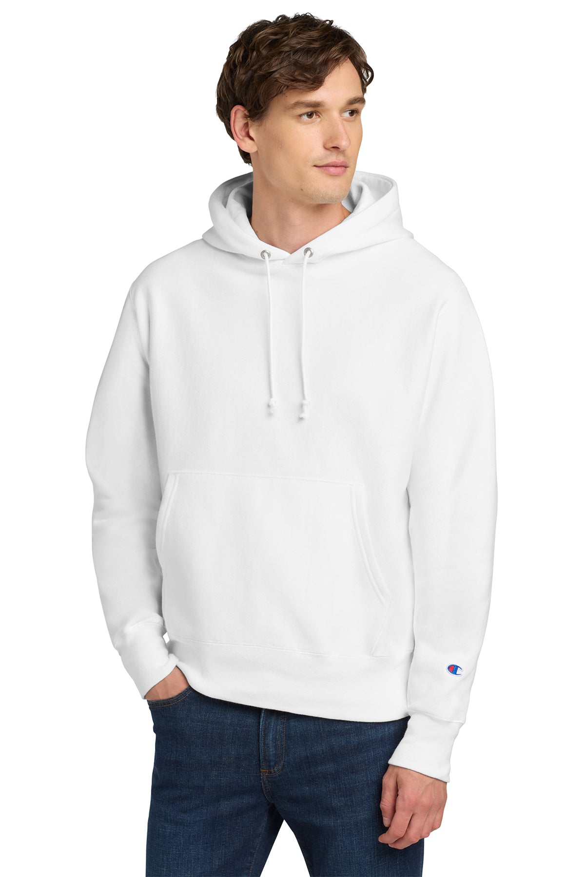 Champion Reverse Weave Hoodie White