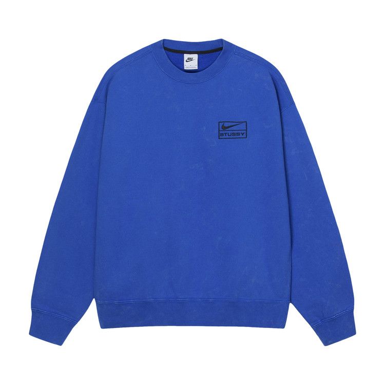 Stussy x Nike Fleece Crew 'Blue'