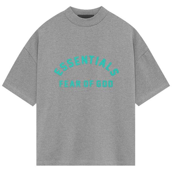 Fear of God Essentials Heavy Jersey Short-Sleeve Tee 'Dark Heather Oatmeal'