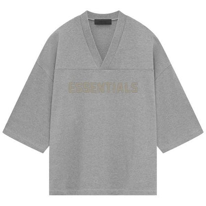 Fear of God Essentials Football Tee 'Dark Heather Oatmeal'
