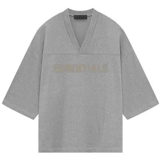 Fear of God Essentials Football Tee 'Dark Heather Oatmeal'