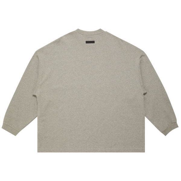 Fear of God Essentials Long-Sleeve T-Shirt 'Dark Heather Oatmeal'