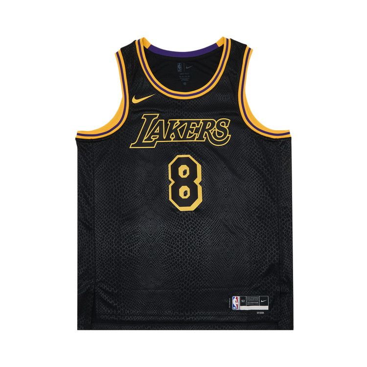 Nike Kobe Mamba Mentality Los Angeles Lakers City Edition Swingman Jersey 'Black'