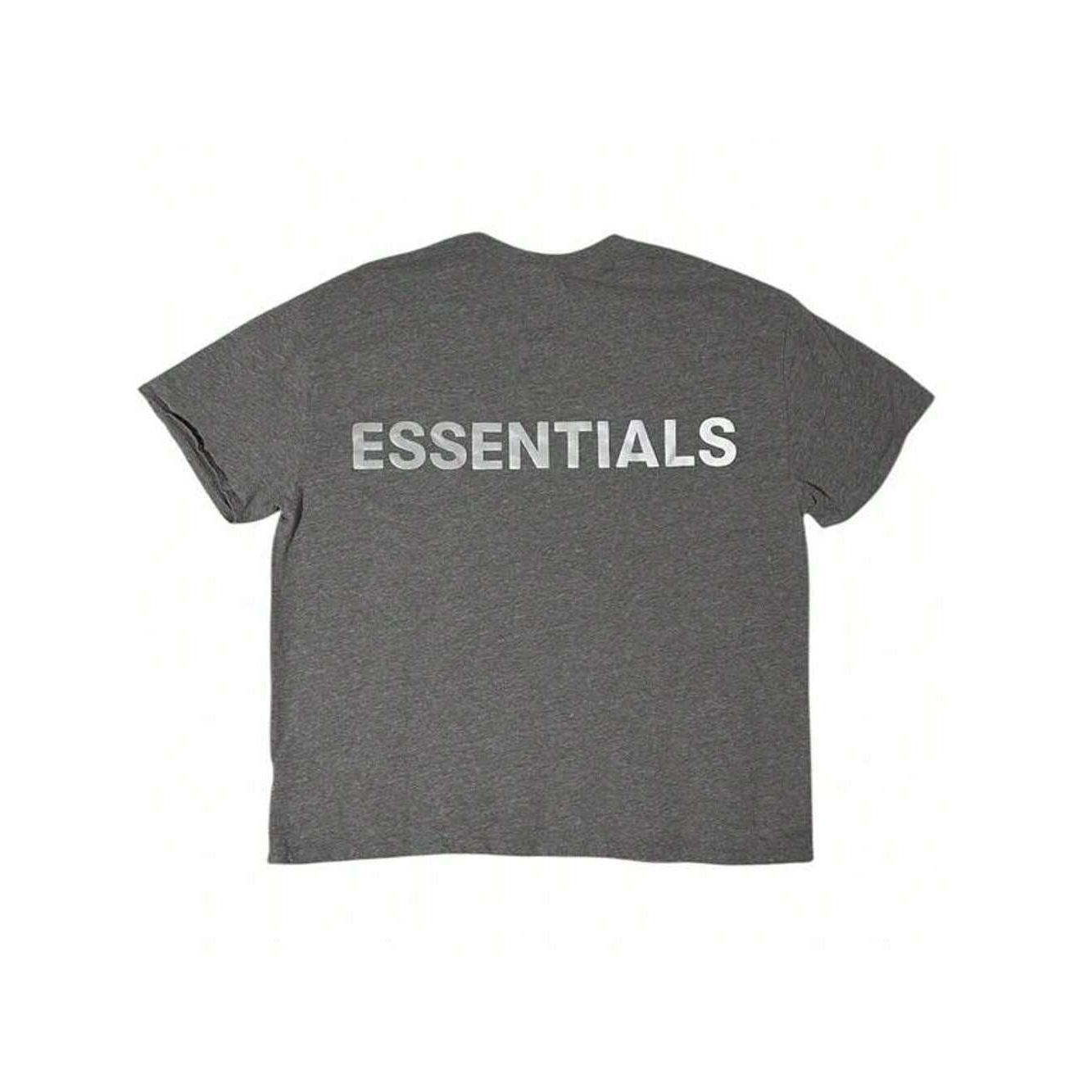Fear of God Essentials 3M Logo Boxy T-shirt Dark Heather Grey/Black