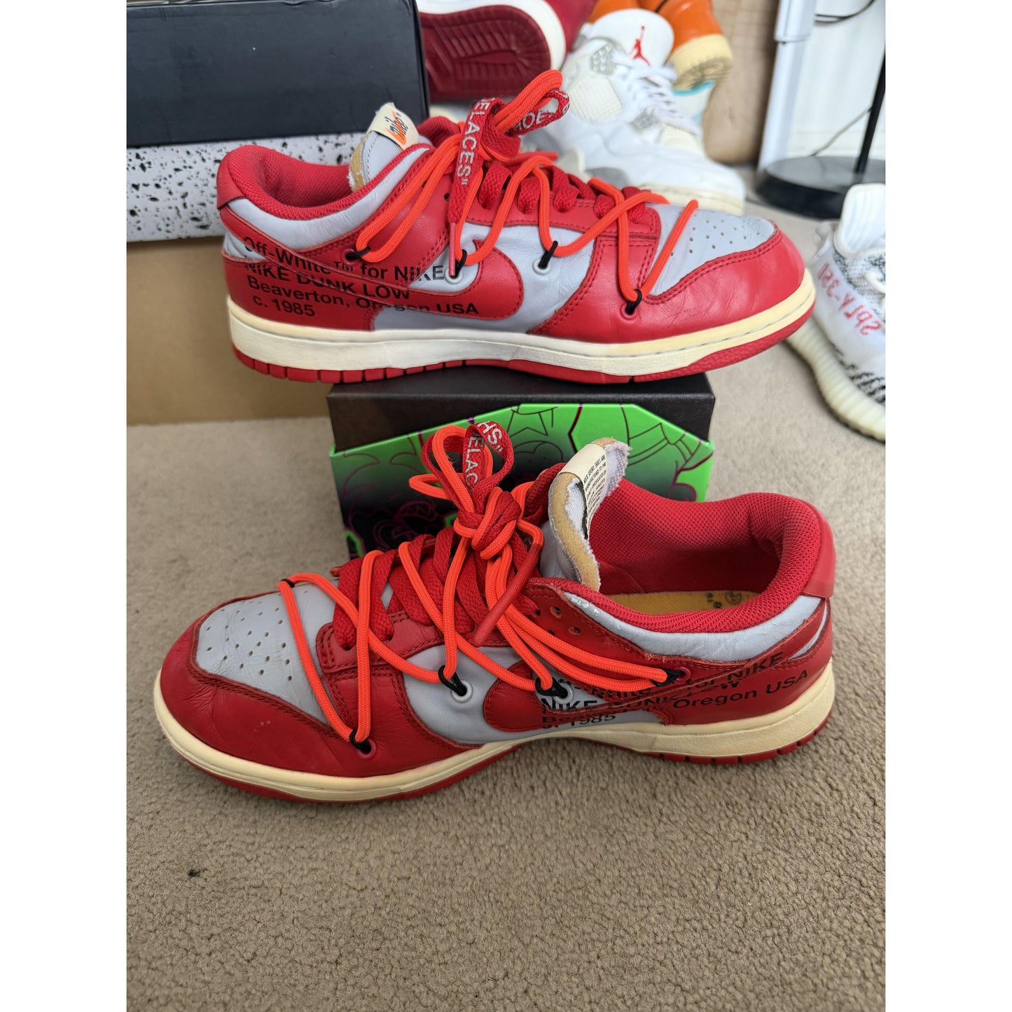 Nike Dunk Low Off White University Red