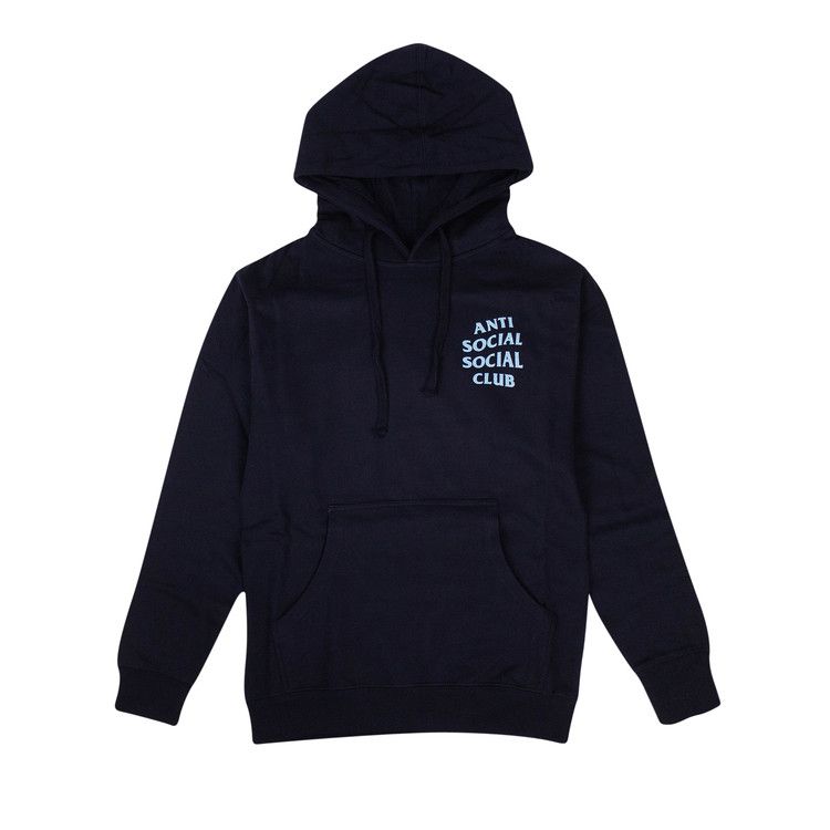 Anti Social Social Club Glitter Blinded Hooded Sweatshirt 'Navy Blue'