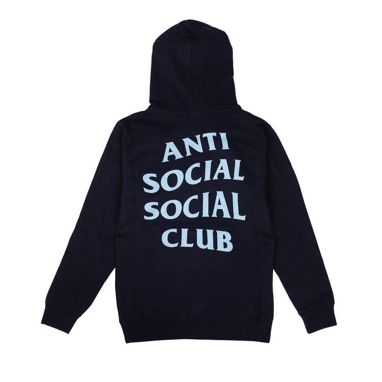 Anti Social Social Club Glitter Blinded Hooded Sweatshirt 'Navy Blue'