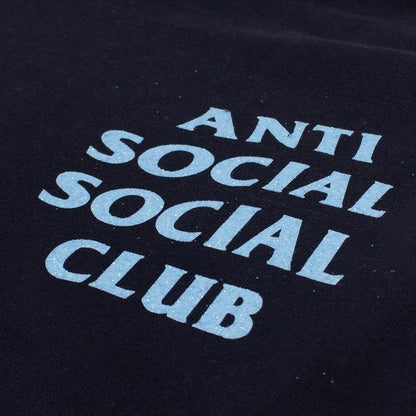 Anti Social Social Club Glitter Blinded Hooded Sweatshirt 'Navy Blue'