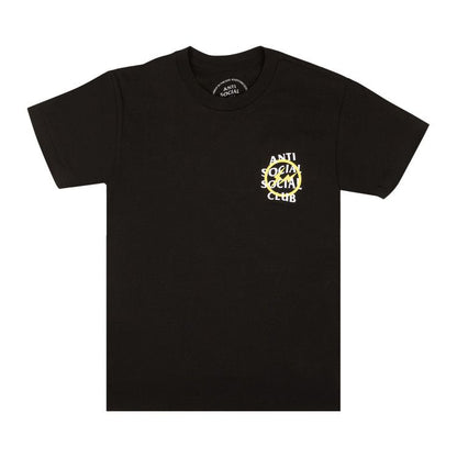 Anti Social Social Club x Fragment Design Yellow Bolt Tee 'Black'