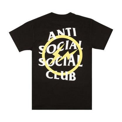 Anti Social Social Club x Fragment Design Yellow Bolt Tee 'Black'