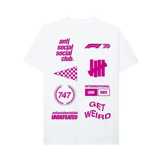 Anti Social Social Club x UNDFTD x F1 Tee 'White'