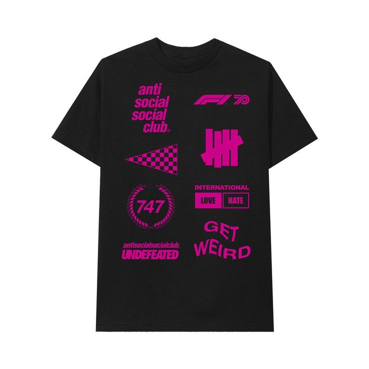 Anti Social Social Club x UNDFTD x F1 Tee 'Black'