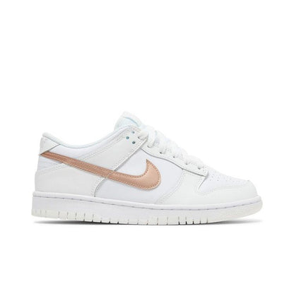 Nike Dunk Low GS 'White Metallic Red Bronze'