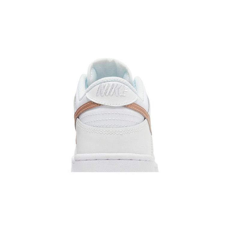 Nike Dunk Low GS 'White Metallic Red Bronze'