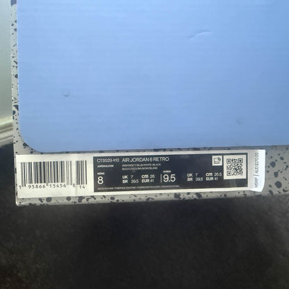 Jordan 6 Retro UNC White