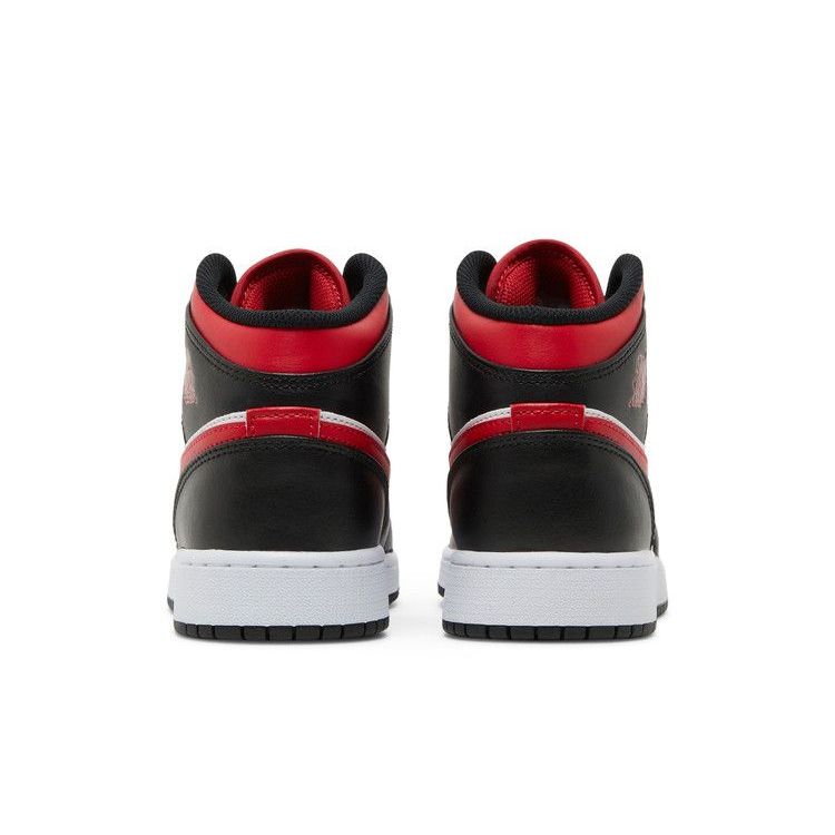 Air Jordan 1 Mid GS 'Black Fire Red'