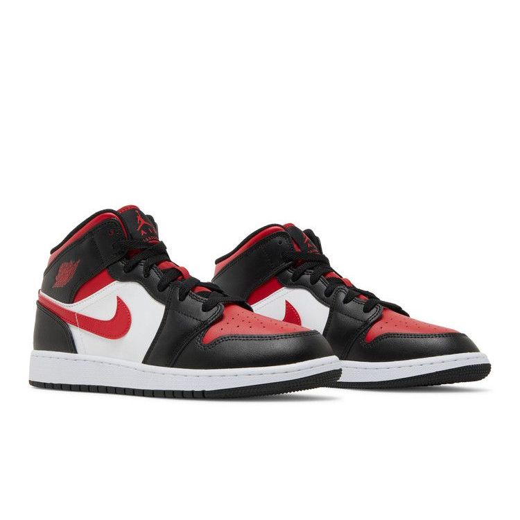 Air Jordan 1 Mid GS 'Black Fire Red'