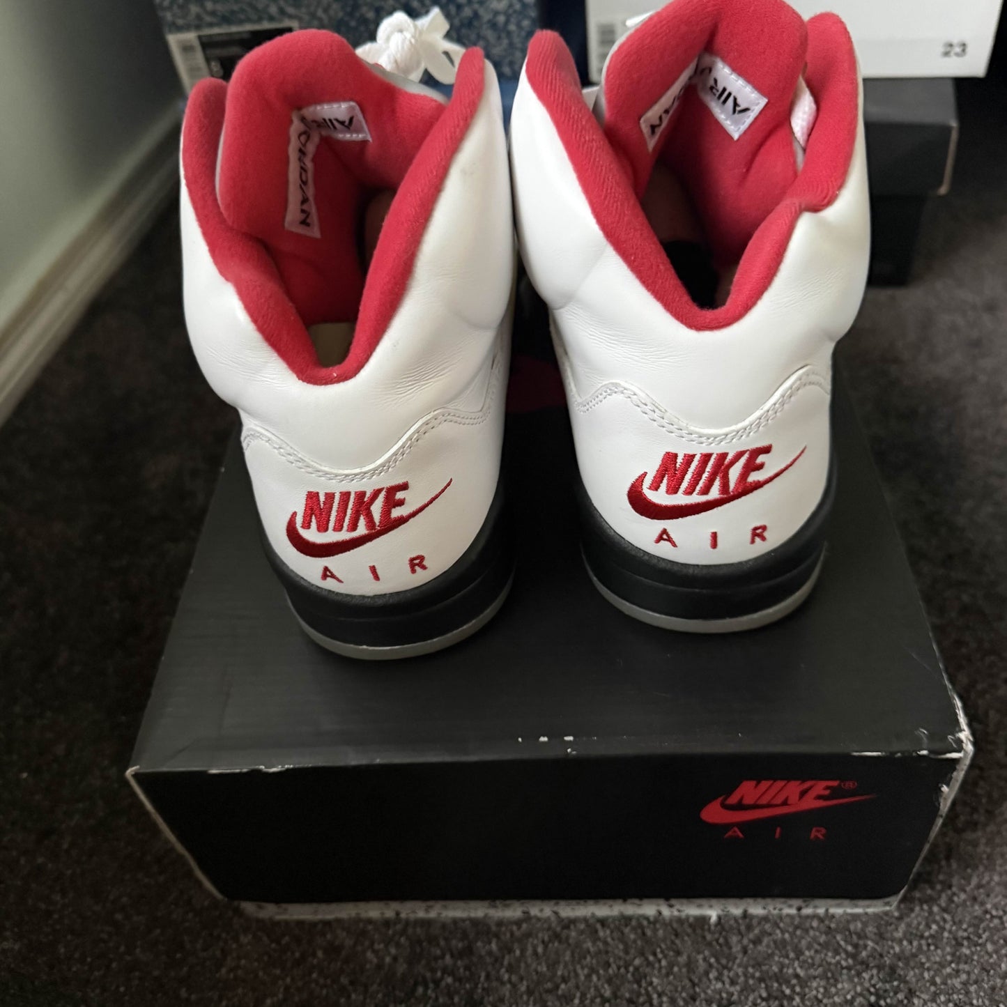 Jordan 5 Retro Fire Red Silver