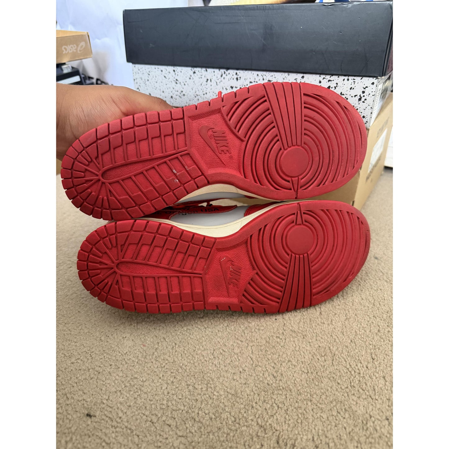 Nike Dunk Low Off White University Red