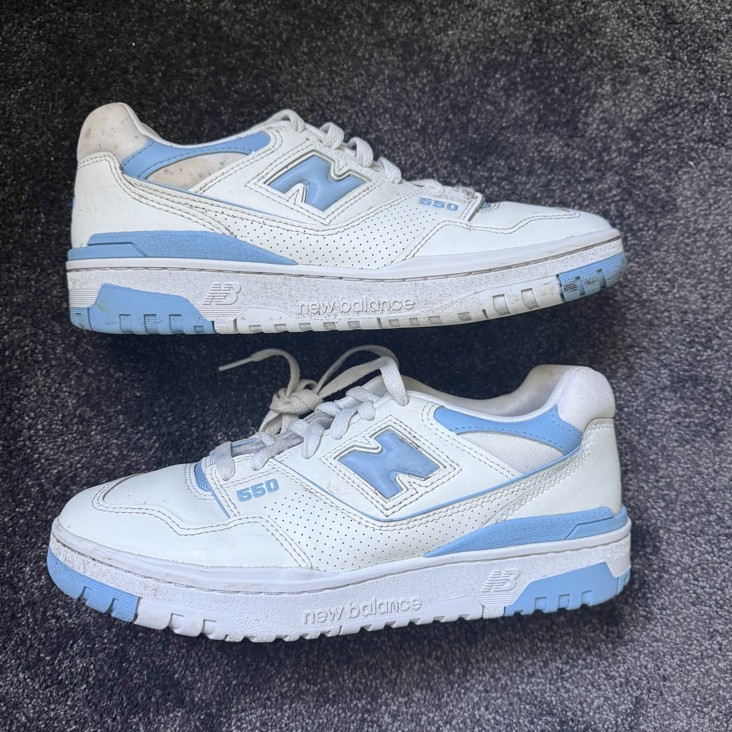 New Balance 550 UNC White Dusk Blue (Womans)