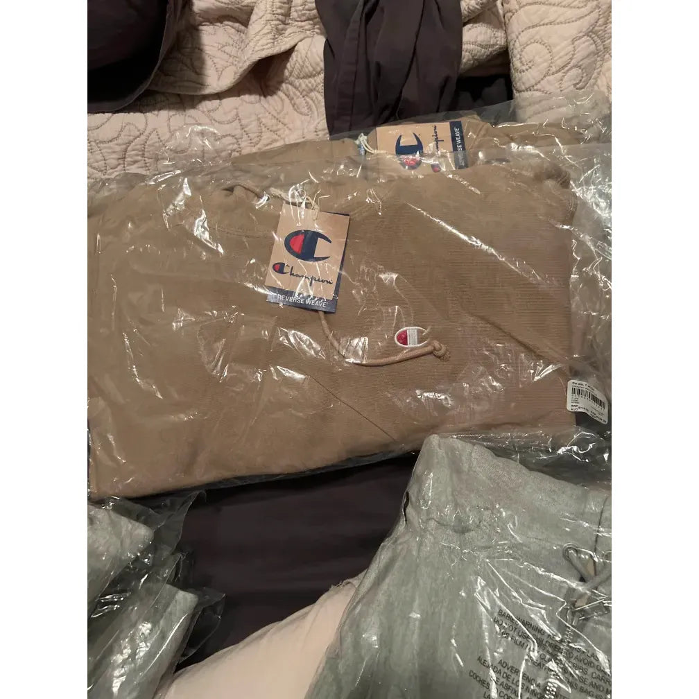 Champion Reverse Weave Hoodie Beige