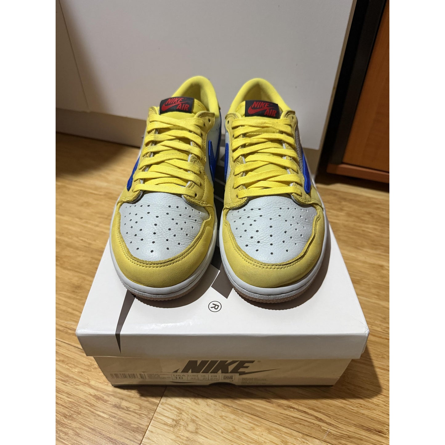 Travis Scott Jordan 1 Low Canary
