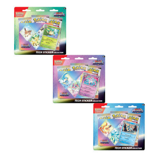 Scarlet & Violet Prismatic Evolutions Tech Sticker Collection (Set of 3) POKEMON TCG