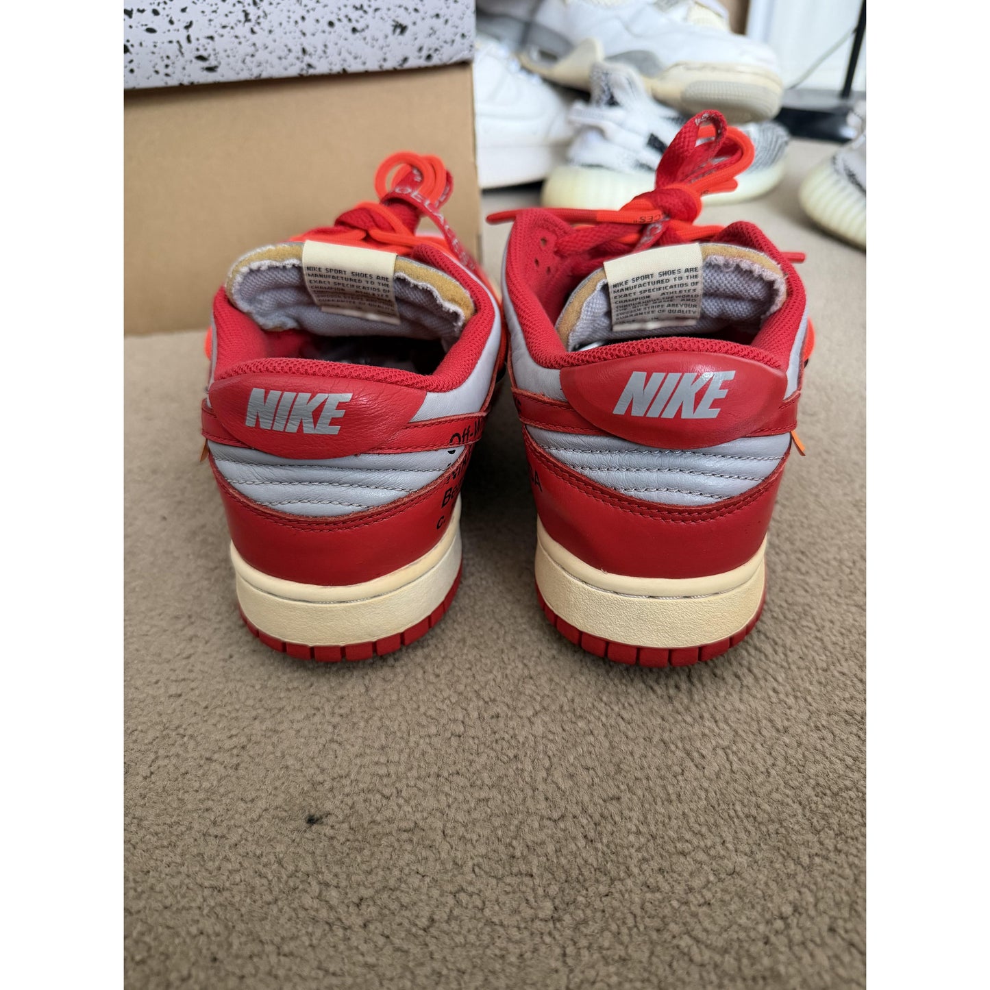 Nike Dunk Low Off White University Red