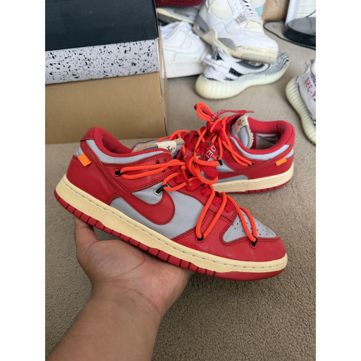 Nike Dunk Low Off White University Red