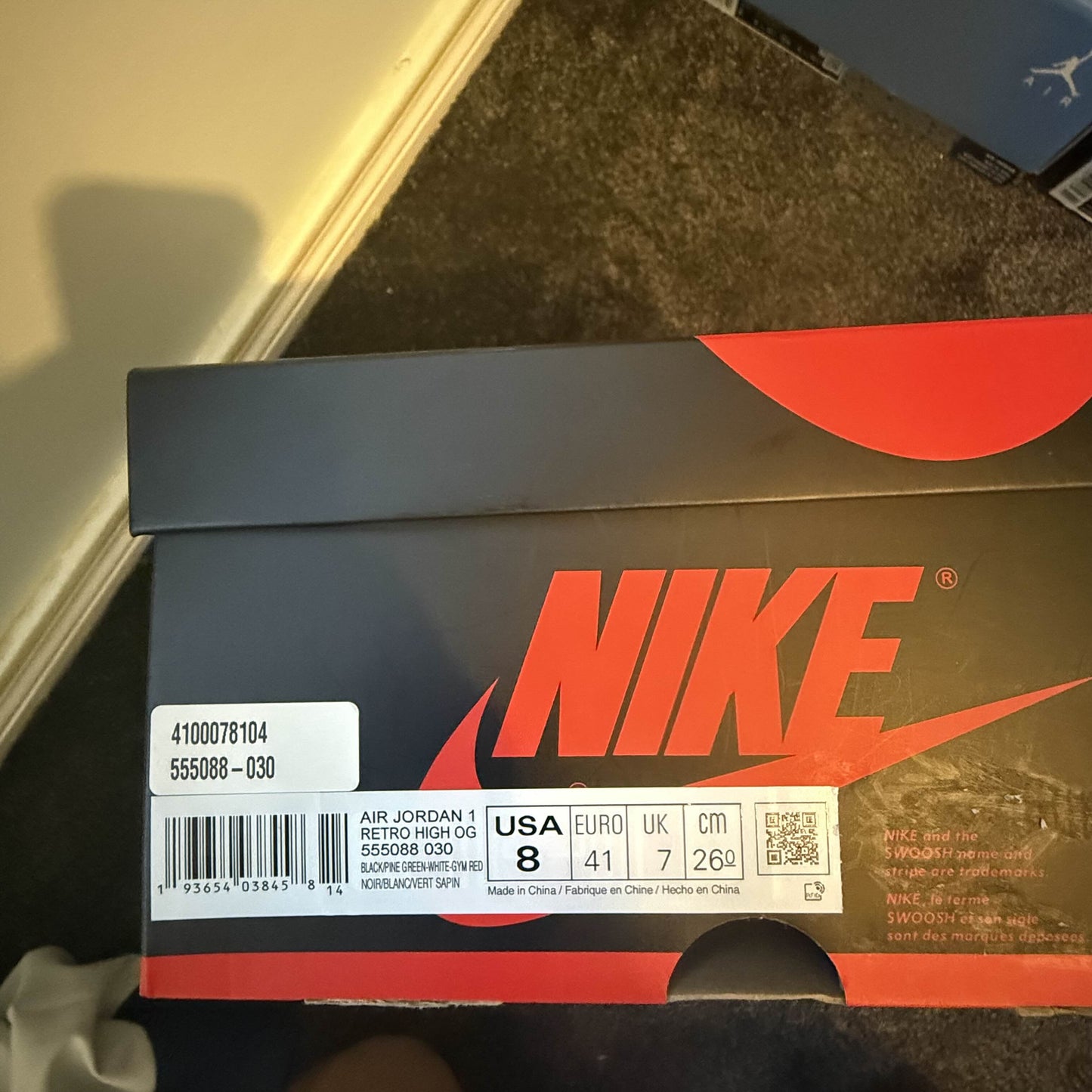 Jordan 1 Retro High Pine Green Black 2.0