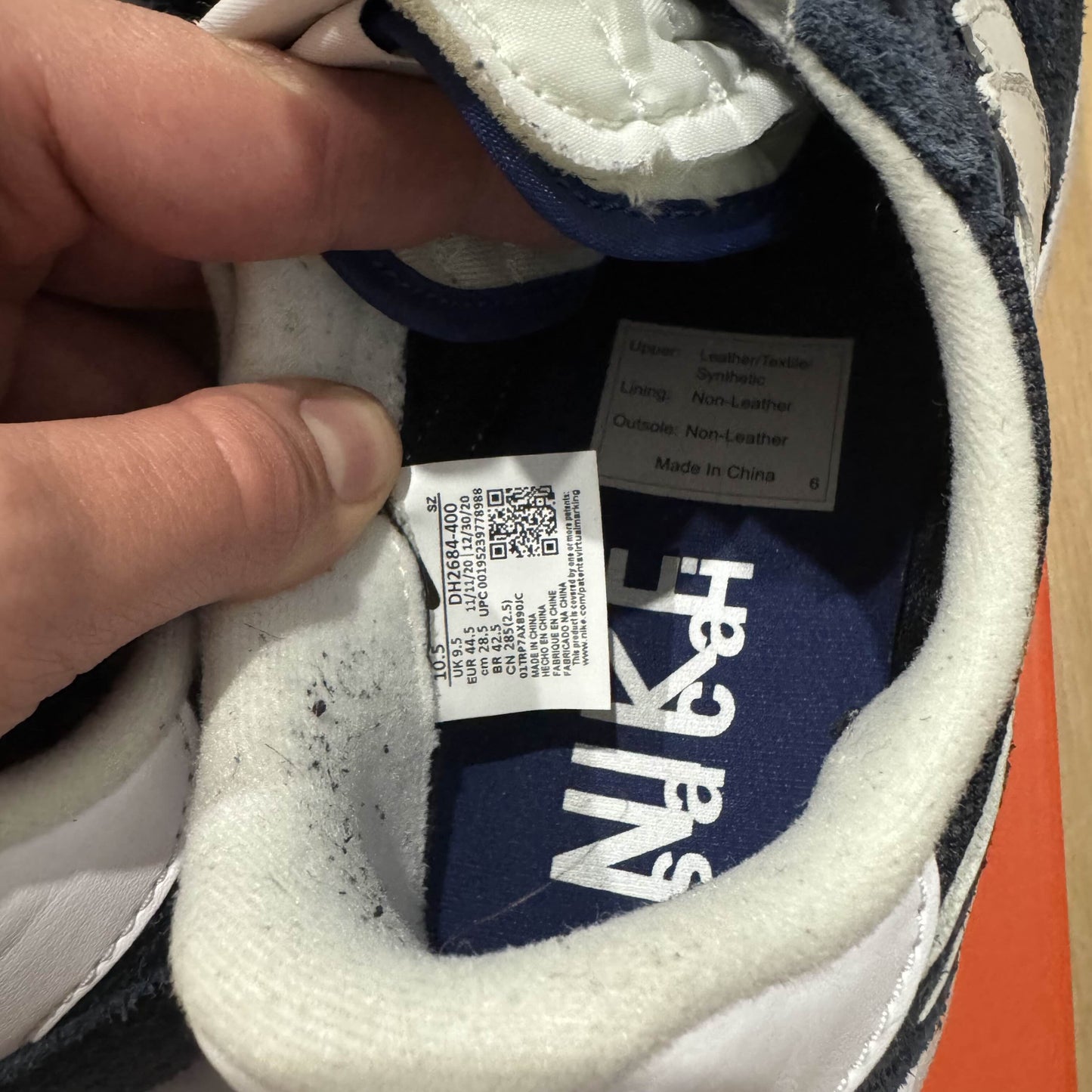 Nike LD Waffle SF sacai Fragment Blue Void