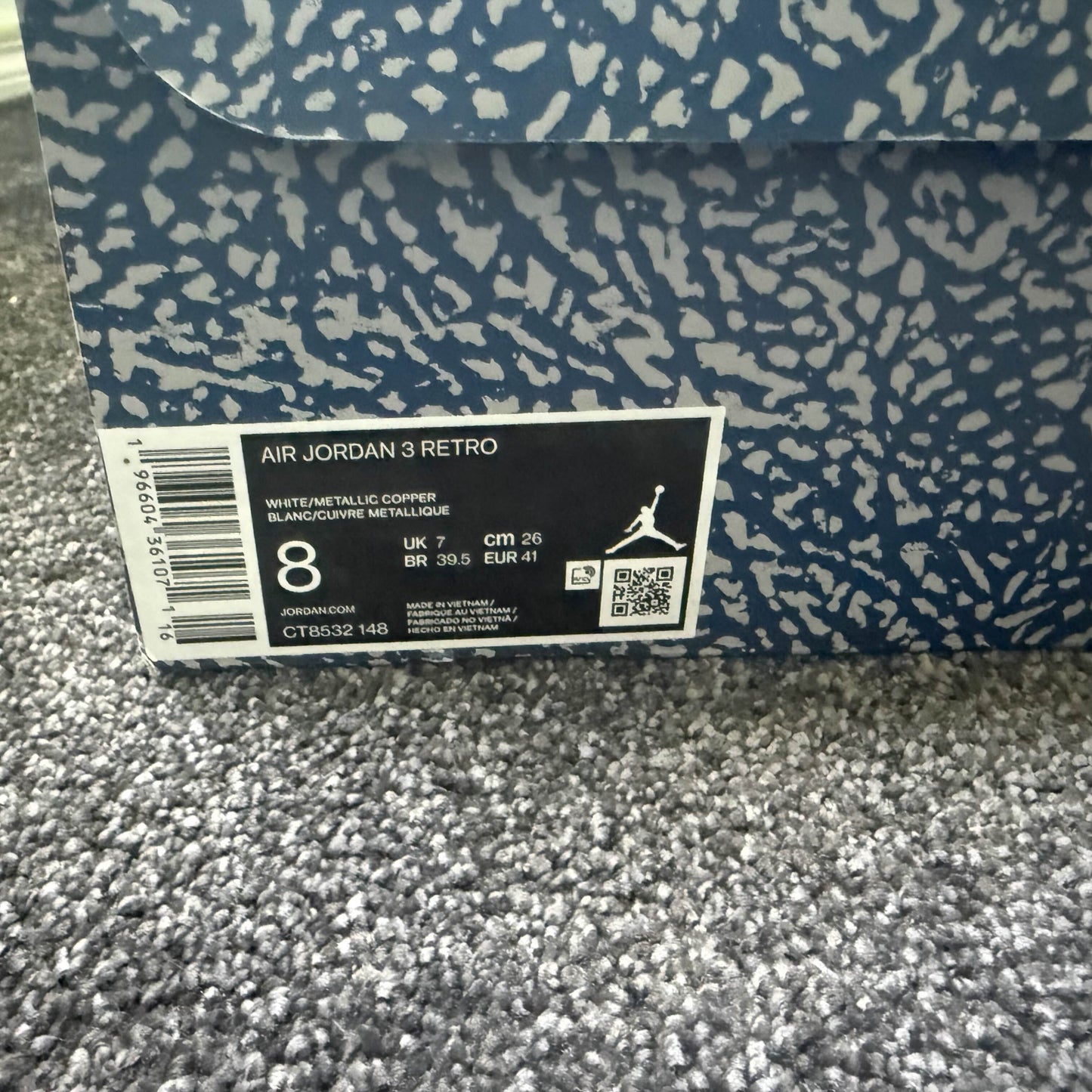 Jordan 3 Retro Wizards