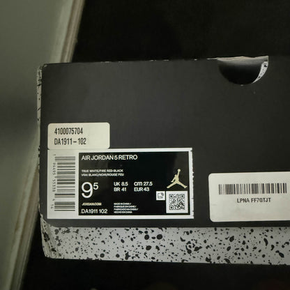 Jordan 5 Retro Fire Red Silver