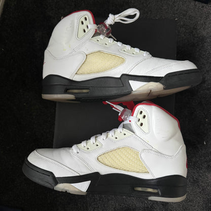 Jordan 5 Retro Fire Red Silver