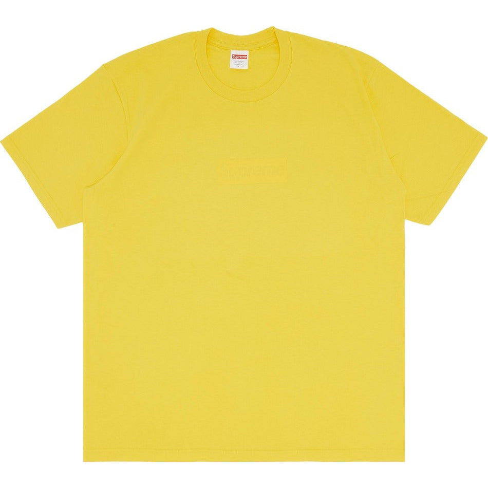 Supreme Tonal Box Logo Tee 'Yellow'