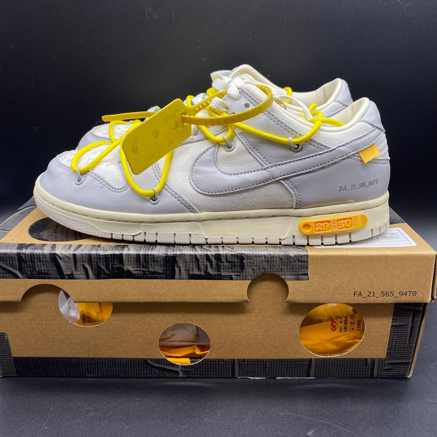 Nike Dunk Low Off-White Lot 29 Size 9